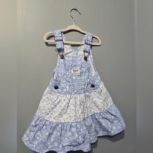 OshKosh B'gosh Floral Overall Dress 2T